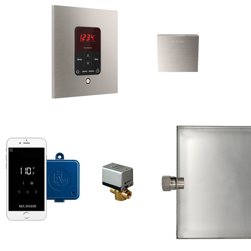 Butler Steam Generator Control Kit / Package in Square Brushed Nickel