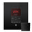 iTempoPlus Square Steam Shower Control in Matte Black with Polished Chrome Bezel