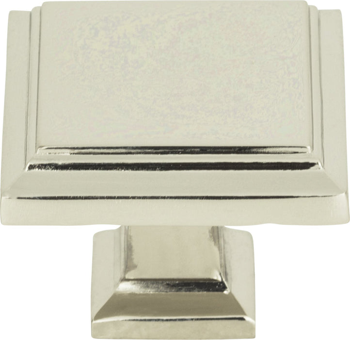 Sutton Place Square Knob 1 1/4 Inch - Modern Bronze