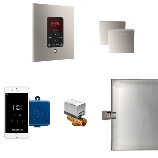 Butler Max Steam Generator Control Kit / Package in Square Brushed Nickel