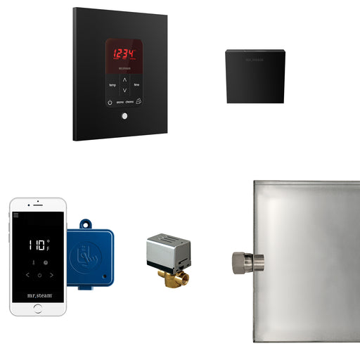 Butler Steam Generator Control Kit / Package in Square Matte Black