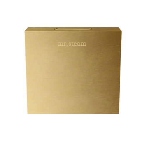 Aroma Designer Square 3 in. Steam Head in Satin Brass