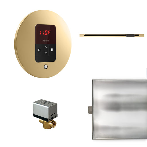 Basic Butler Linear Steam Generator Control Kit / Package in Round Polished Brass