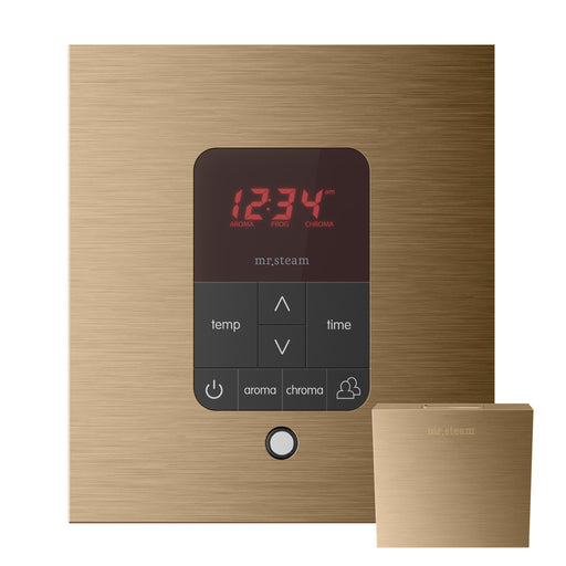 iTempoPlus Square Steam Shower Control in Brushed Bronze