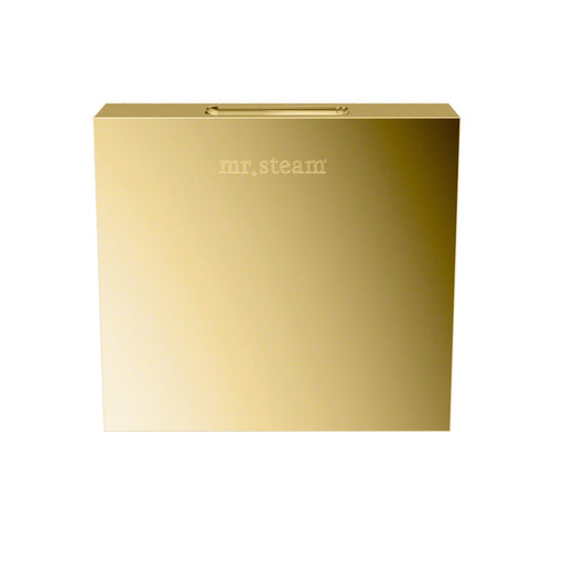 Aroma Designer Square 3 in. Steam Head in Polished Brass