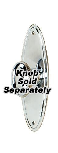 3" Oval Escutcheon