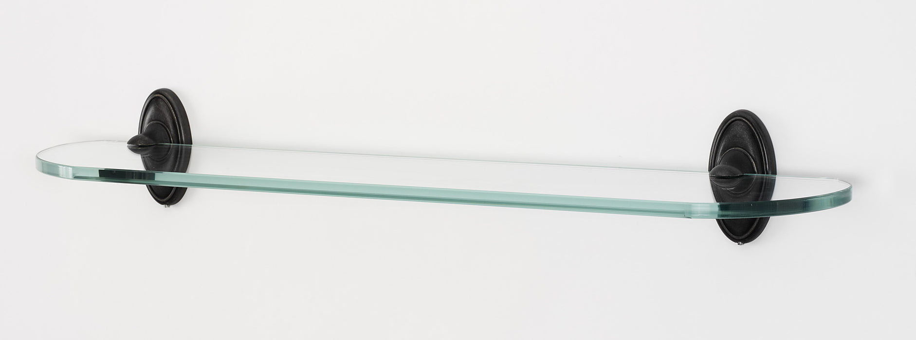 Classic Traditional Bath 24" Glass Shelf W/Brackets