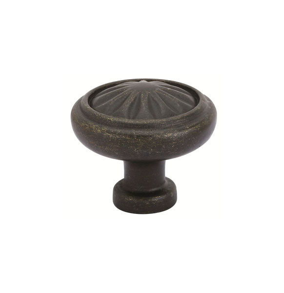 Tuscany Bronze Round Cabinet Knob, 1"