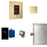 Butler Steam Generator Control Kit / Package in Square Satin Brass