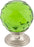 Green Crystal Knob 1 1/8 Inch