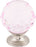 Pink Crystal Knob 1 3/8 Inch