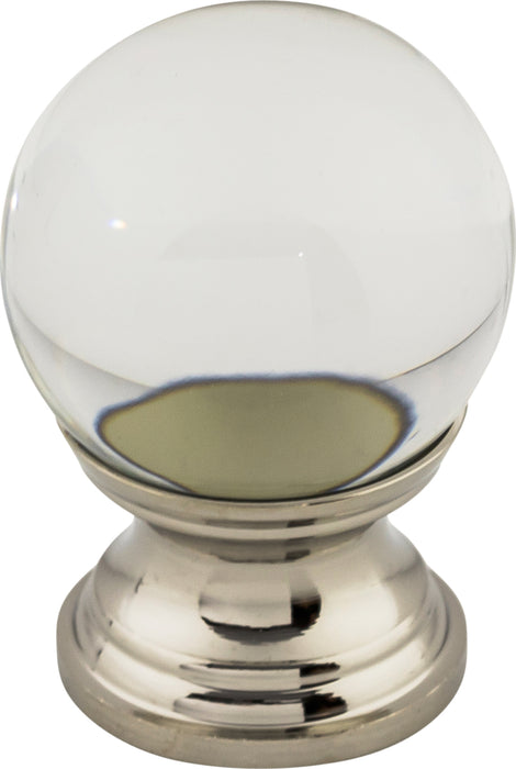 Clarity Clear Glass Knob 1 Inch