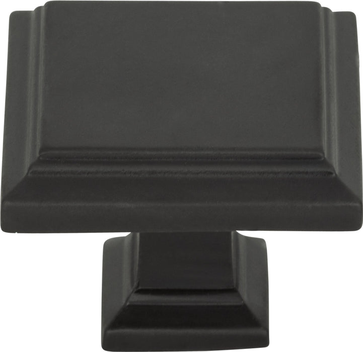 Sutton Place Square Knob 1 1/4 Inch - Modern Bronze