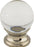 Clarity Clear Glass Knob 1 3/16 Inch