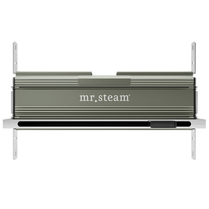 Linear 16 in. Steam Head With AromaTray in Polished Chrome