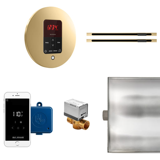 Butler Max Linear Steam Generator Control Kit / Package in Round Polished Brass