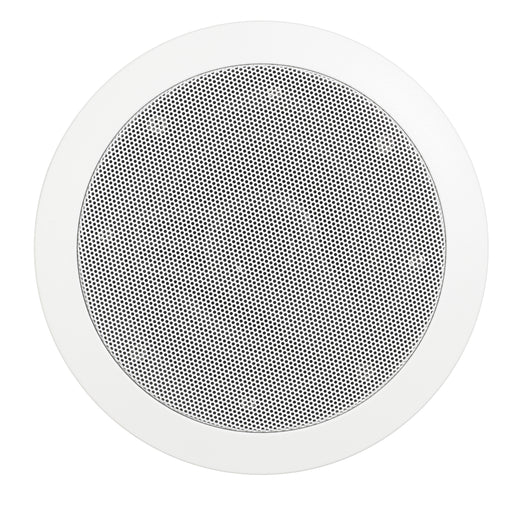 MusicTherapy Round Audio Speakers With Powerful Bass In White