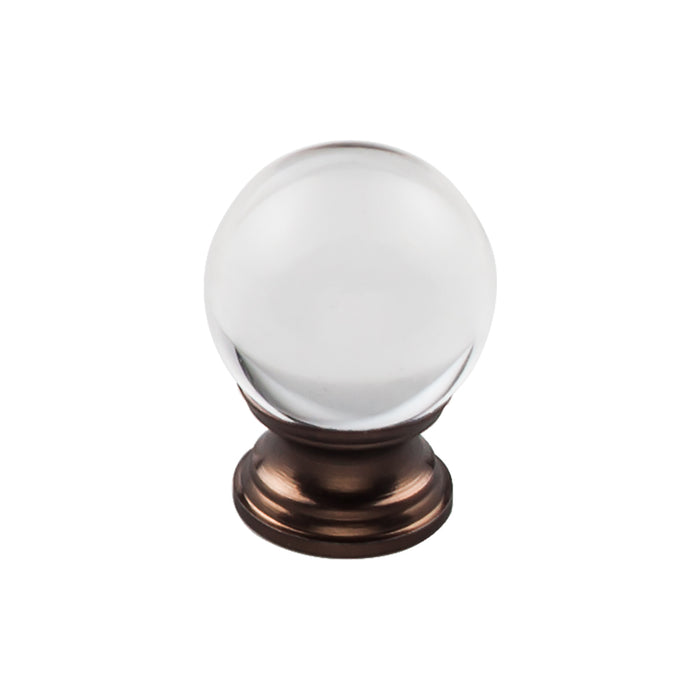 Clarity Clear Glass Knob 1 3/16 Inch