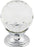 Clear Crystal Knob 1 1/8 Inch