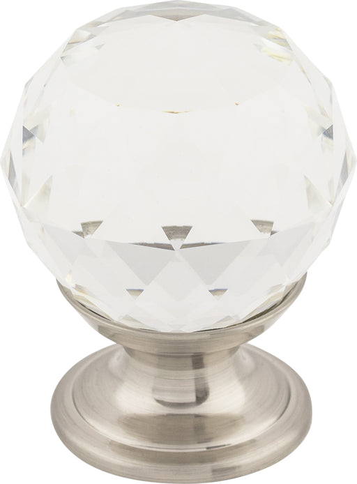 Clear Crystal Knob 1 1/8 Inch