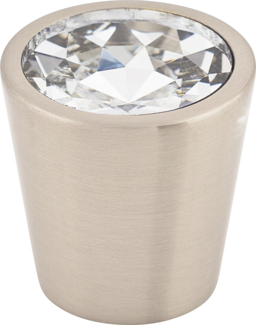 Clear Crystal Center Knob 1 1/16 Inch