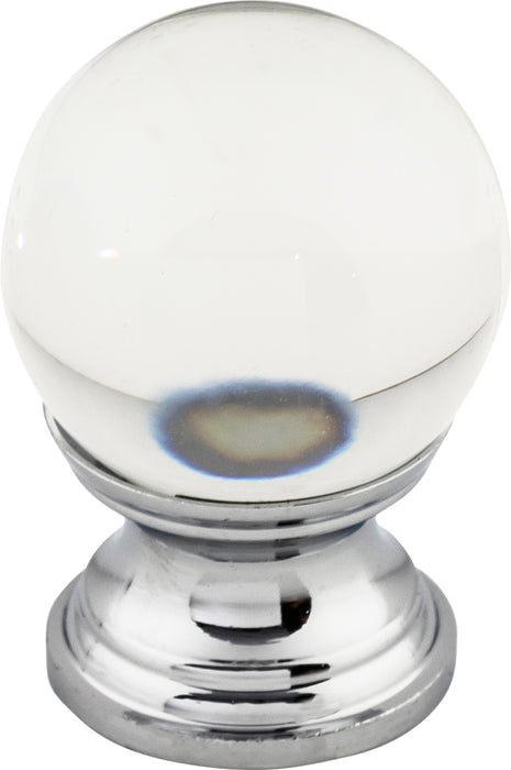 Clarity Clear Glass Knob 1 Inch