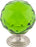 Green Crystal Knob 1 3/8 Inch