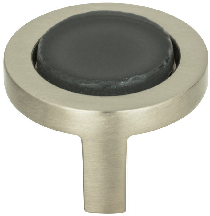 Spa Black Round Knob 1 1/4 Inch