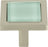 Spa Green Square Knob 1 3/8 Inch