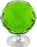 Green Crystal Knob 1 3/8 Inch