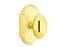 Emtek Privacy Set, Style 8 Rosette, Egg Knob, Unlacquered Brass US3NL