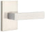 EMTEK Modern Rectangular Rosette Dummy, Pair with Matching Finish Dumont Lever - Choice of 7 Finishes - 5052DTUS10B - Oil Rubbed Bronze (US10B)