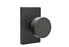 Passage Set, Modern Rectangle Rosette, Modern Round Knob, Flat Black