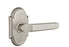 Emtek Dummy Set, Style 8 Rosette, Milano Lever, Polished Nickel