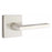 Emtek 520HLO Helios Brass Modern Privacy Door Lever Set from the Contemporary Co, Satin Nickel
