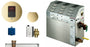 Mr. Steam MS90E Steam Bath Generator with Round Butler Package in Satin Brass