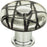 Eclipse Glass Round Knob 1 1/2 Inch