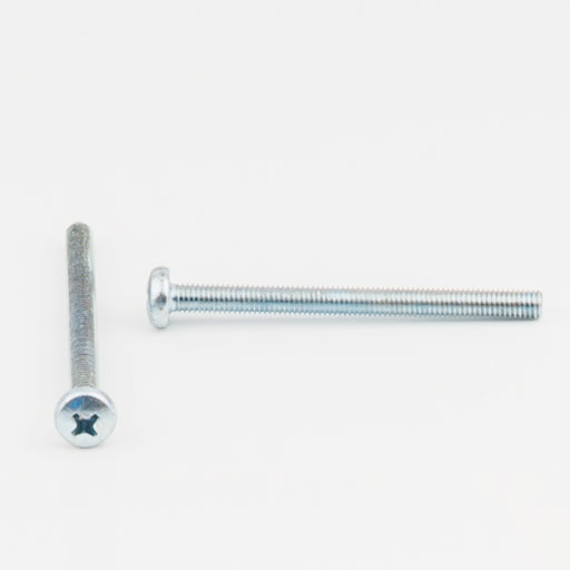 M5-60mm, 2 1/3 Inch Solid Screw Phillips Pan Head