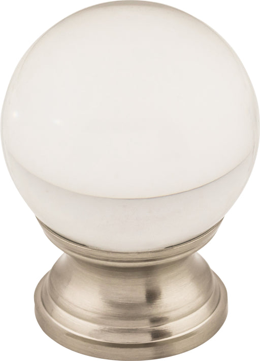 Clarity Clear Glass Knob 1 3/16 Inch