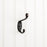 3-3/8" Double zinc wall mount hook