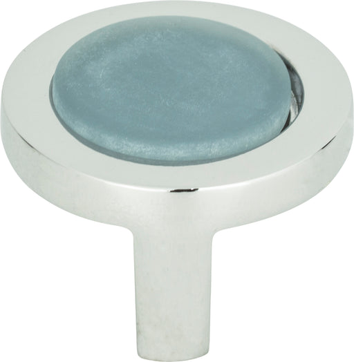 Spa Blue Round Knob 1 1/4 Inch