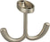 1-9/16" Double zinc ceiling mount hook