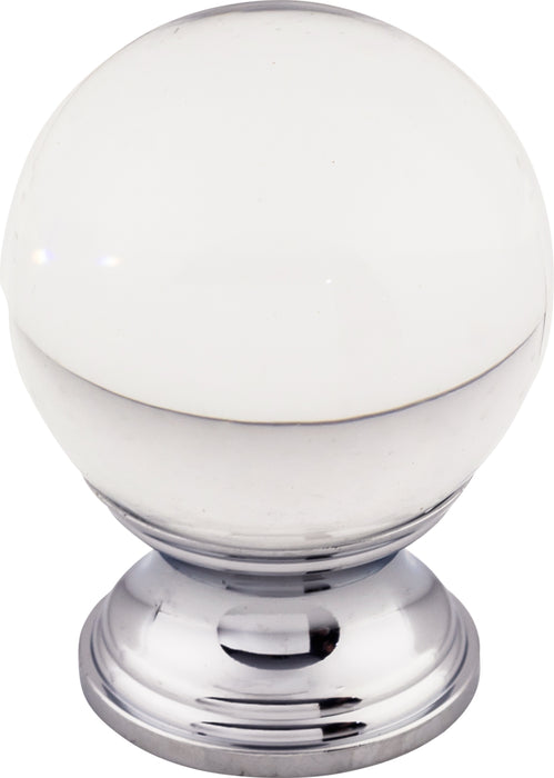 Clarity Clear Glass Knob 1 3/8 Inch