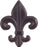 Fleur de lys Knob 2 1/4 Inch