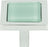 Spa Green Square Knob 1 3/8 Inch