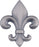 Fleur de lys Knob 2 1/4 Inch