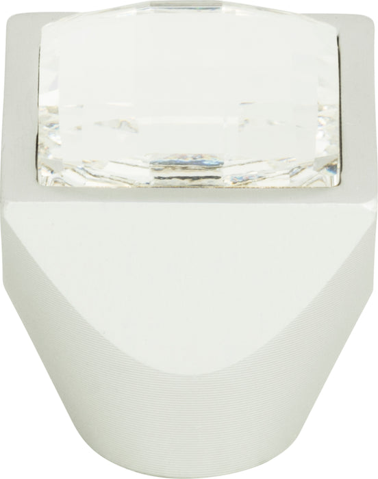 Crystal Large Square Knob 1 Inch