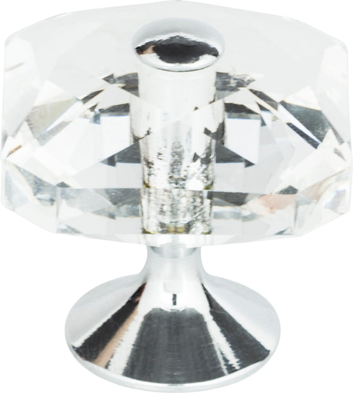 Crystal Large Square Knob 1 1/2 Inch