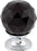 Black Crystal Knob 1 1/8 Inch