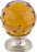 Wine Crystal Knob 1 1/8 Inch